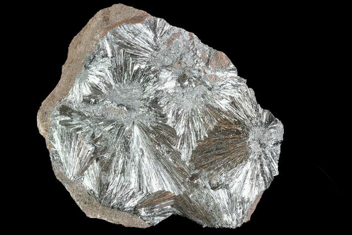 Metallic, Needle-Like Pyrolusite Cystals - Morocco #88941